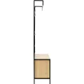 Předsíňový věšák PR100 80 cm černý/dub přírodní