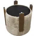 Taburet Seul 37 cm béžový/ořech