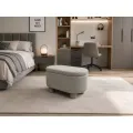 Taburet s úložným prostorem Duo 70 cm bouclé béžový