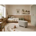 Taburet s úložným prostorem Duo 70 cm bouclé béžový