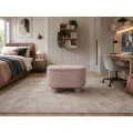 Taburet s úložným prostorem Duo 70 cm bouclé lososový
