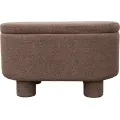 Taburet s úložným prostorem Duo 70 cm bouclé terracotta