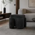 Designový taburet Tokio 42 cm černý
