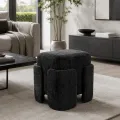 Designový taburet Tokio 42 cm černý