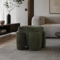 Designový taburet Tokio 42 cm olivový