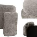 Designový taburet Tokio 42 cm taupe