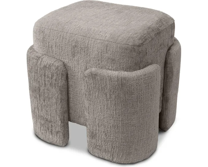 Designový taburet Tokio 42 cm taupe