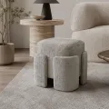 Designový taburet Tokio 42 cm taupe