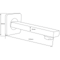 Vanová hubice MEXEN CUBE černá