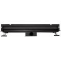 Odtokový žlab ke stěně MEXEN FLAT WALL 2v1 60 cm černý