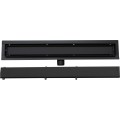 Odtokový žlab 2v1 nízký MEXEN FLAT BLACK 80 cm - vzor G13