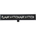 Odtokový žlab 2v1 nízký MEXEN FLAT BLACK 70 cm - vzor G13