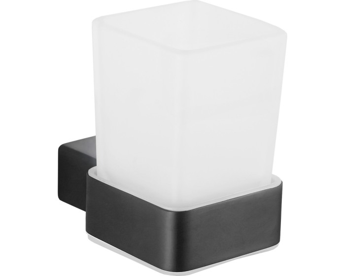 Sklenička na zubní kartáčky MEXEN PAVO černá