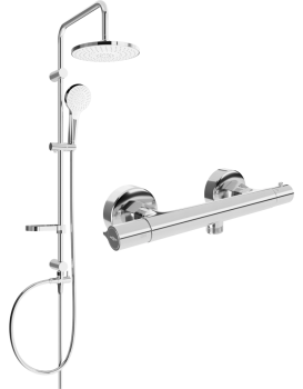 Sprchový set MEXEN ERIK - termostatická baterie Slim chrom