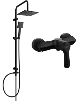 Sprchový set MEXEN Tord - sprchová baterie Sabre černý