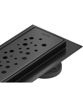 Odtokový žlab nízký MEXEN FLAT BLACK 70 cm - vzor G12