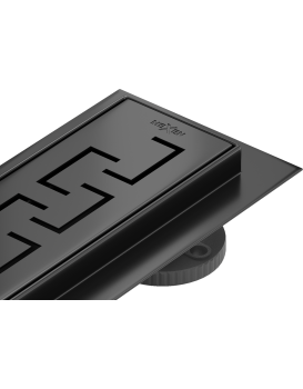 Odtokový žlab nízký MEXEN FLAT BLACK 60 cm - vzor G15
