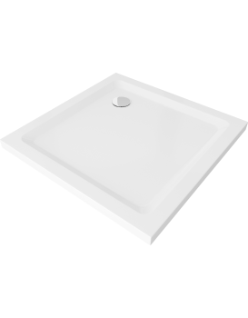 Sprchová vanička MEXEN SLIM 80x80 cm + sifón bílá