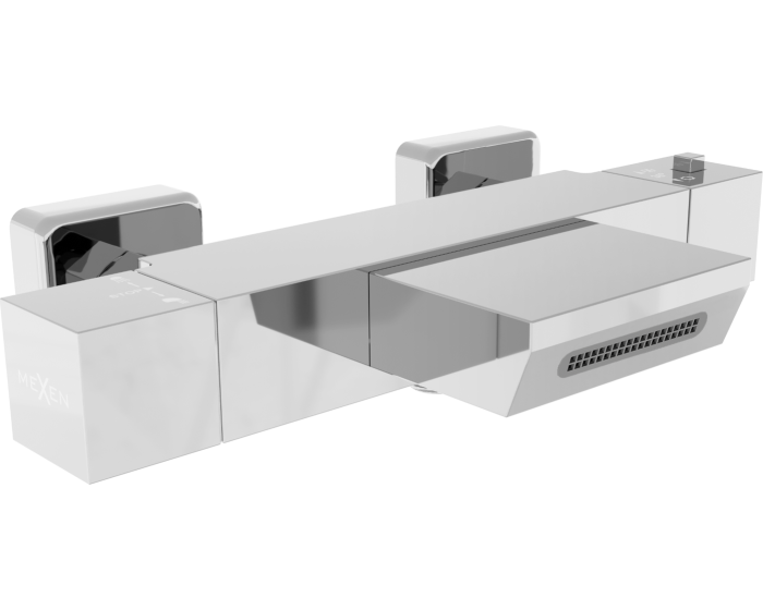 Termostatická vanová baterie MEXEN CUBE chrom