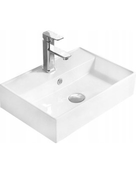 Keramické umyvadlo na desku MEXEN BLANCA 56x38 cm bílé