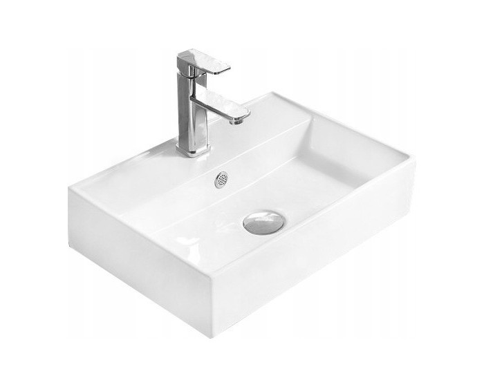 Keramické umyvadlo na desku MEXEN BLANCA 56x38 cm bílé