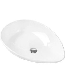 Keramické umyvadlo na desku MEXEN LIVIA 65x44 cm bílé