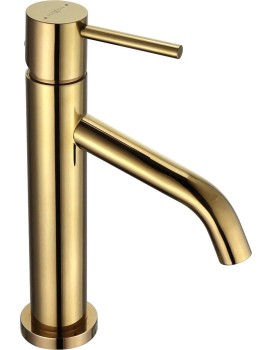 Umyvadlová baterie Mexen Rumba 220 mm zlatá