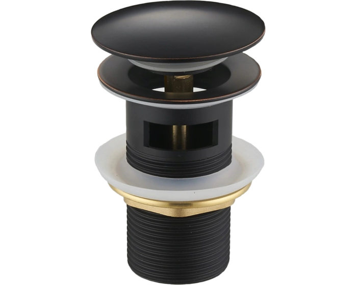 Výpusť click-clack s přepadem Mexen 79920 old black