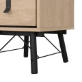 Noční stolek Rainy 43 cm se zásuvkami hickory Jackson
