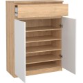 Botník Simplicitous 80 cm hickory Jackson/bílý