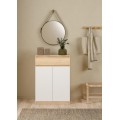 Botník Simplicitous 80 cm hickory Jackson/bílý