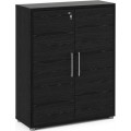 Kancelářská skříňka Office 89 cm černá