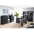 Kancelářská skříňka Office 89 cm černá