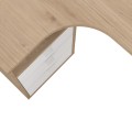 Rohový psací stůl Sigaly 600/03 150 cm bílý/hickory Jackson