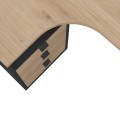 Rohový psací stůl Sigaly 600/03 150 cm šedý/hickory Jackson