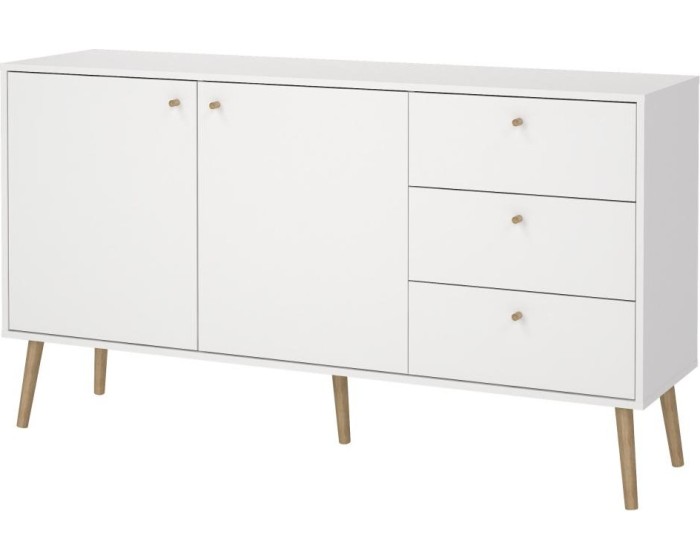 Komoda Boazy 147 cm bílá