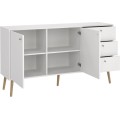 Komoda Boazy 147 cm bílá
