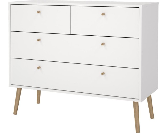Komoda Boazy 98 cm bílá