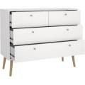 Komoda Boazy 98 cm bílá