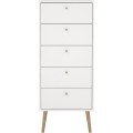 Komoda Boazy 50 cm bílá