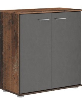 Komoda Maleta 3 71 cm Old Style dub matera/šedá