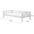 Jednolůžková postel ACTIMA 90x200 cm bílá