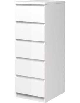 Komoda Simplicitous 233 lesklá bílá