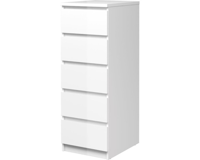 Komoda Simplicitous 233 lesklá bílá