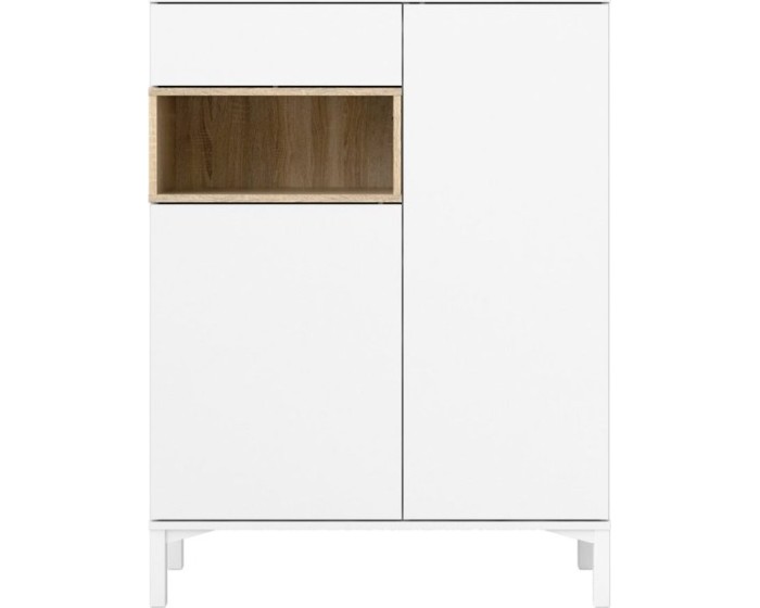 Komoda Atreila 173 89 cm bílá/dub sonoma