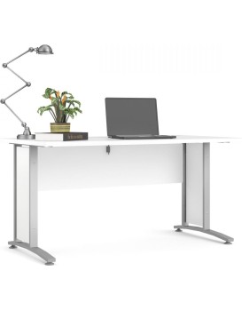 Psací stůl Officer 80400/71 150 cm bílý/stříbrno-šedý