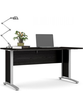 Psací stůl Officer 80400/71 150 cm černý/stříbrný