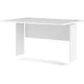 Psací stůl Office 80400/70 120 cm bílý/stříbrný