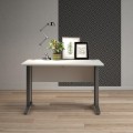 Psací stůl Office 80400/70 120 cm bílý/stříbrný