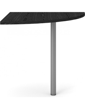 Rohová deska stolu Officer 80 cm černá